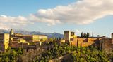 Spanien, Andalusien, Granada, Blick auf die Alhambra