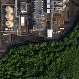 Luftbild des Waldes in Andhra Pradesh, Indien