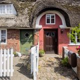 Traditional house in Nordby on the danish island Fano 