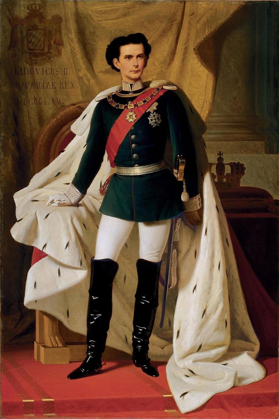 Märchenkönig: Mit nur 18 Jahren wurde Ludwig II. am 10. März 1864 zum König von Bayern proklamiert. Seine Untertanen setzten große Hoffnungen auf den jungen Monarchen – vergeblich