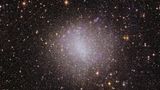 Die erste Zwerggalaxie, die Euclid abbildete, ist eine alte Bekannte: NGC 6822 wurde bereits 1884 entdeckt und etliche Male fotografiert, unter anderem mit dem James-Webb-Teleskop. Doch auch hier galt bislang: Entweder gelingt eine messerscharfe Abbildung einzelner Ausschnitte der Galaxie aus dem All oder eine Gesamtaufnahme mit Teleskopen von der Erde, deren Schärfe jedoch von der Erdatmosphäre stark eingeschränkt wird.