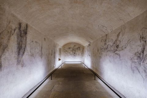 Florenz: Der Michelangelo-Raum in Florenz: 1975 zufällig wiederentdeckt, bald für die Öffentlichkeit zugänglich