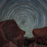 Winner nightscape - This is a photo taken of a Native American summer solstice marker. The image was taken with special access permission within Petrified Forest National Park during a two week artist-in-residency at the park.