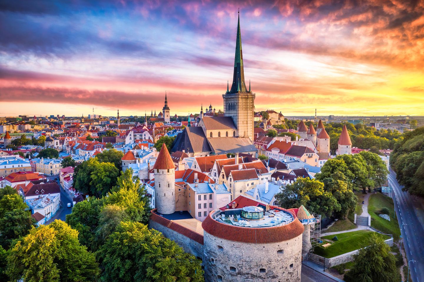 Blick auf die Altstadt von Tallin