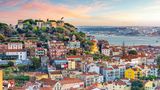 Blick auf das Castelo Sao Jorge in Lissabon
