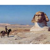 Napoleon zu Pferde vor der Sphinx