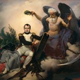 Napoleon schreibt den Code Civil auf eine Tafel