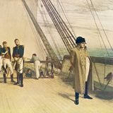 Napoleon an Bord der "Bellerophon"