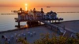 Seebrücke Sellin zum Sonnenaufgang auf der Insel Rügen