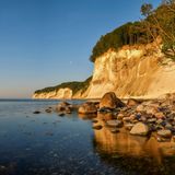 Morgenstimmung an den Kreideküste im Nationalpark Jasmund auf Rügen