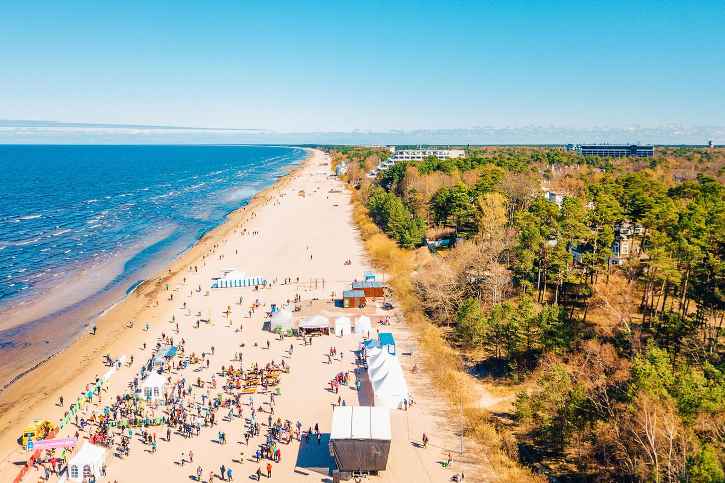 Riga und Jurmala, Lettland Jurmala Strand, Lettland