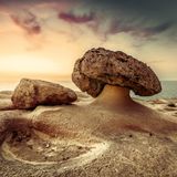 Felsen am Strand auf der Insel Gozo, Malta
