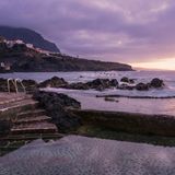 Lava-Naturbäder in Garachico auf Teneriffa im Abendlicht