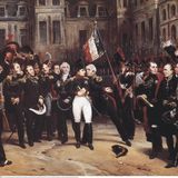 Napoleon inmiten der Kaisergarde