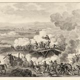 Napoleon auf der Arcole Brücke