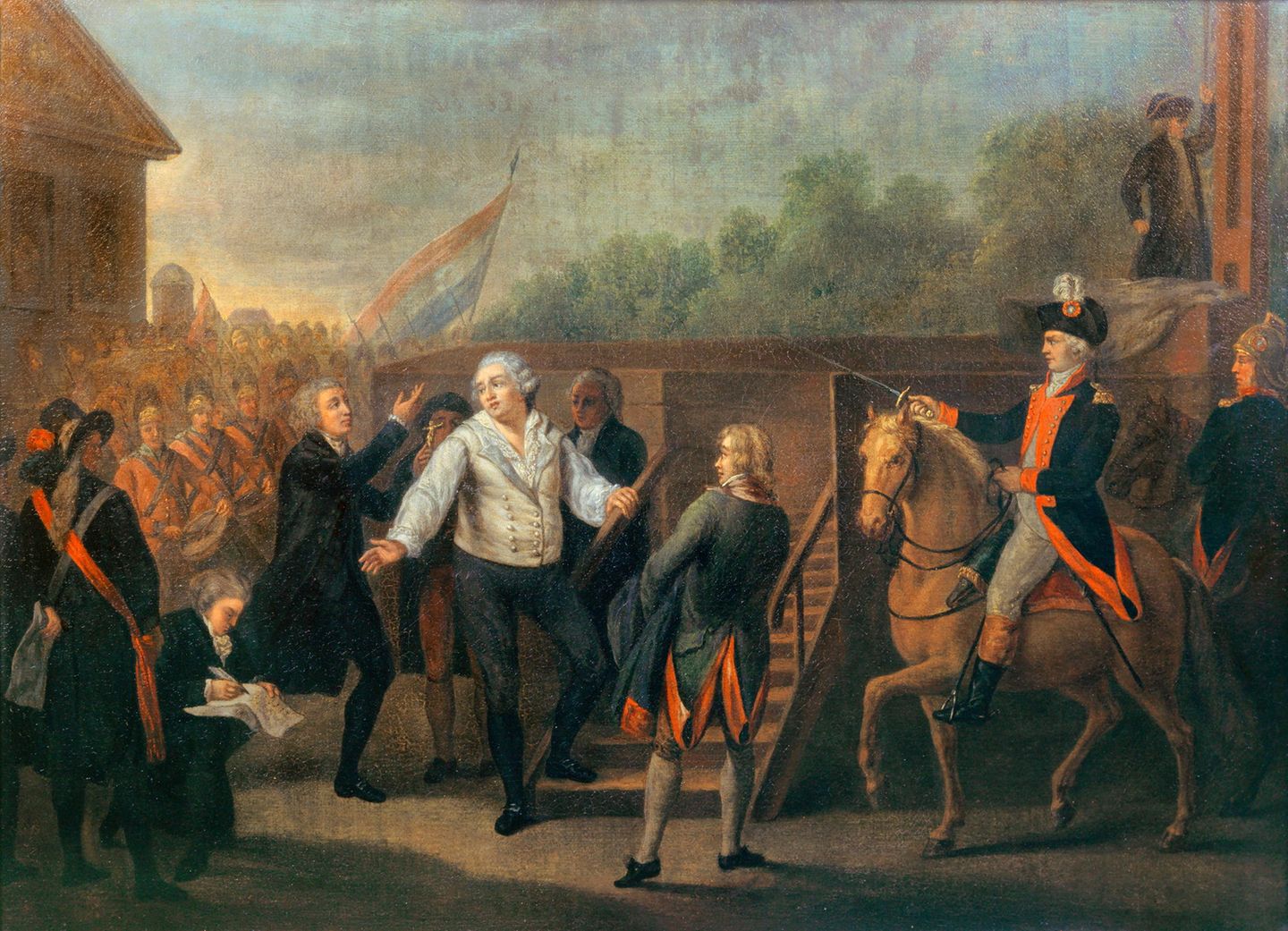 Sie entkam 1794 nur knapp der Guillotine Hinrichtung König Louis XVI