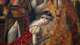 Josephine kniet mit gebeugtem Kopf vor Napoleon