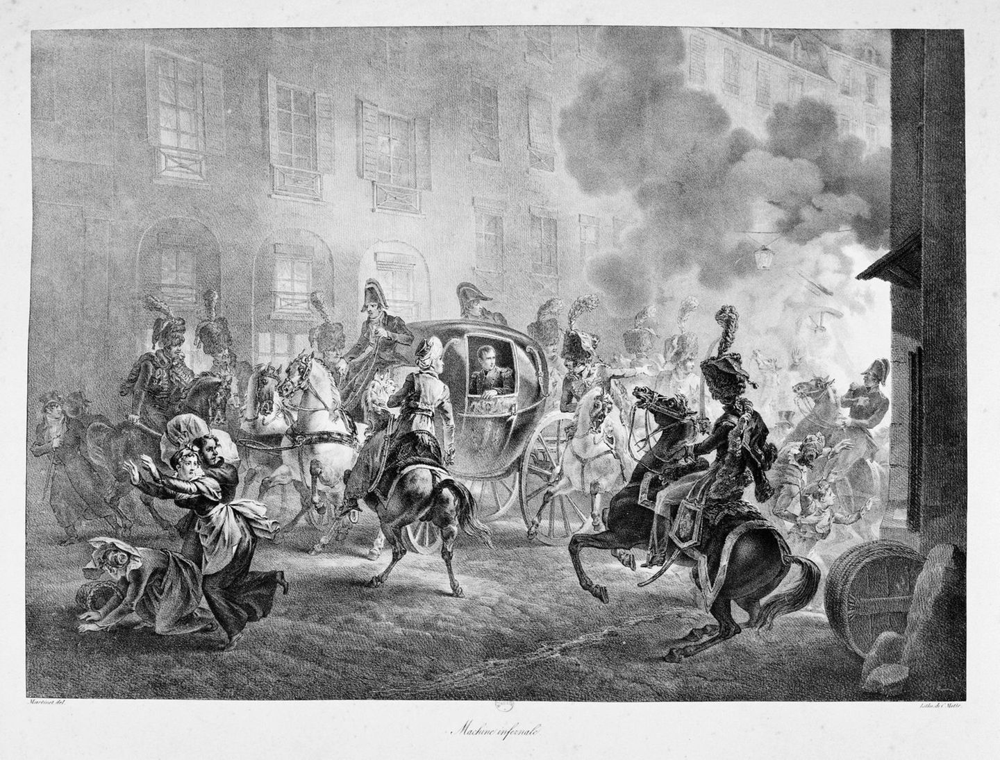 Sie wäre an Weihnachten 1800 beinahe einem Bombenanschlag zum Opfer gefallen Attentat auf Napoleon