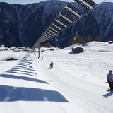 Ankerlift auf einer Skipiste