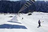 Ankerlift auf einer Skipiste