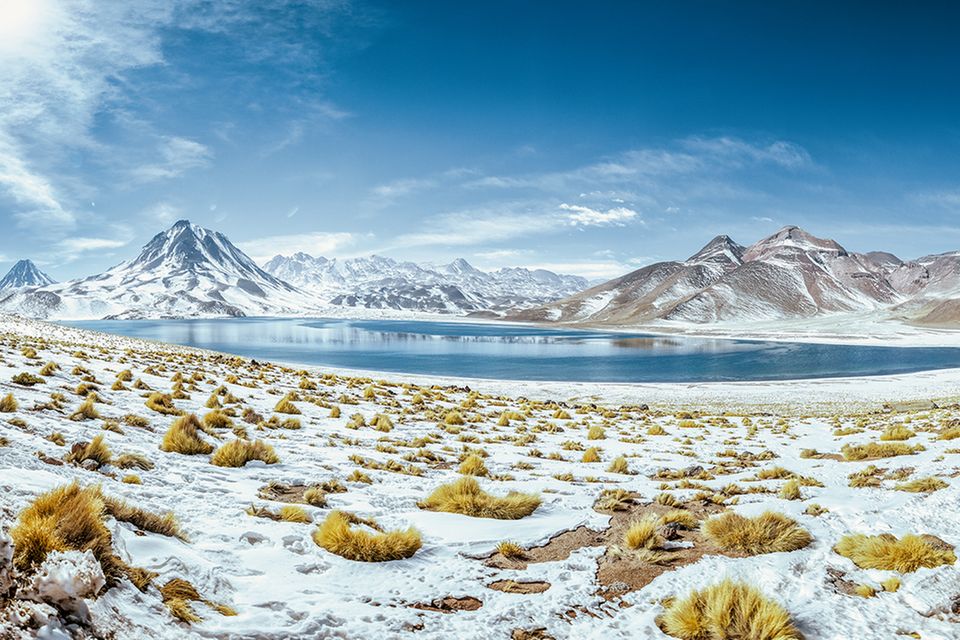 Schneebdeckte Atacama in Altiplano, Chile  2.3148