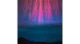 Rote Kobolde, auch Sprites genannt, fotografiert in Tibet