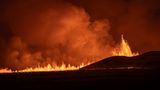 Große Mengen Magma treten aus