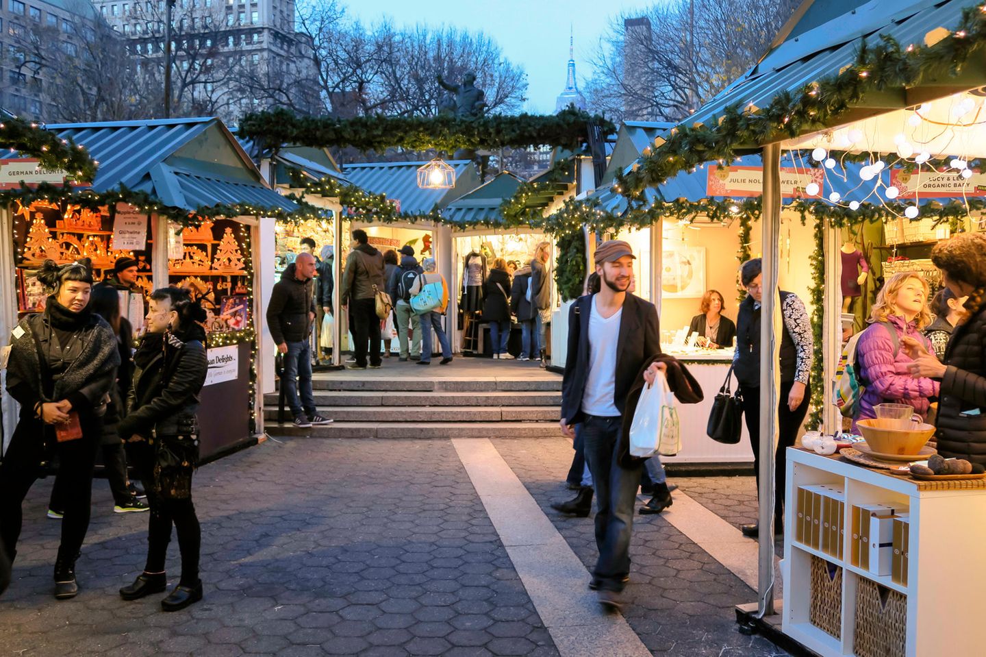 Der deutsche Weihnachtsmarkt in New York [GEO]