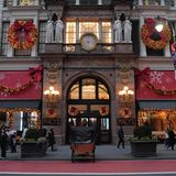 Fensterdeko an Weihnachten bei Macy's in New York