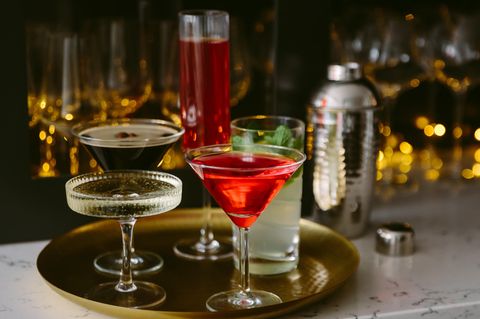 Alkoholfreier Wein, Sekt und Gin.