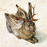 Wolpertinger sitzt