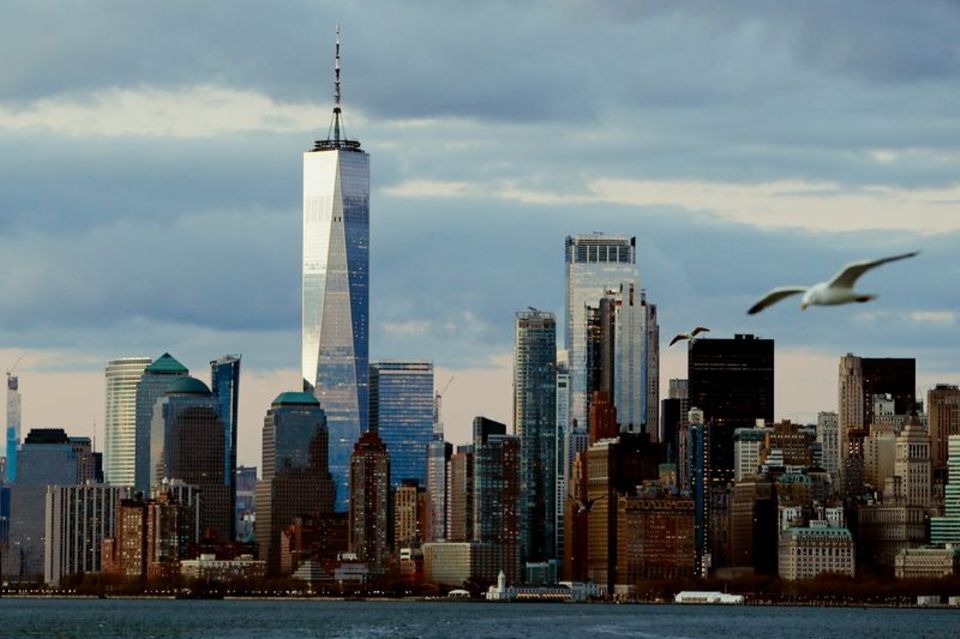 Die Skyline von New York City