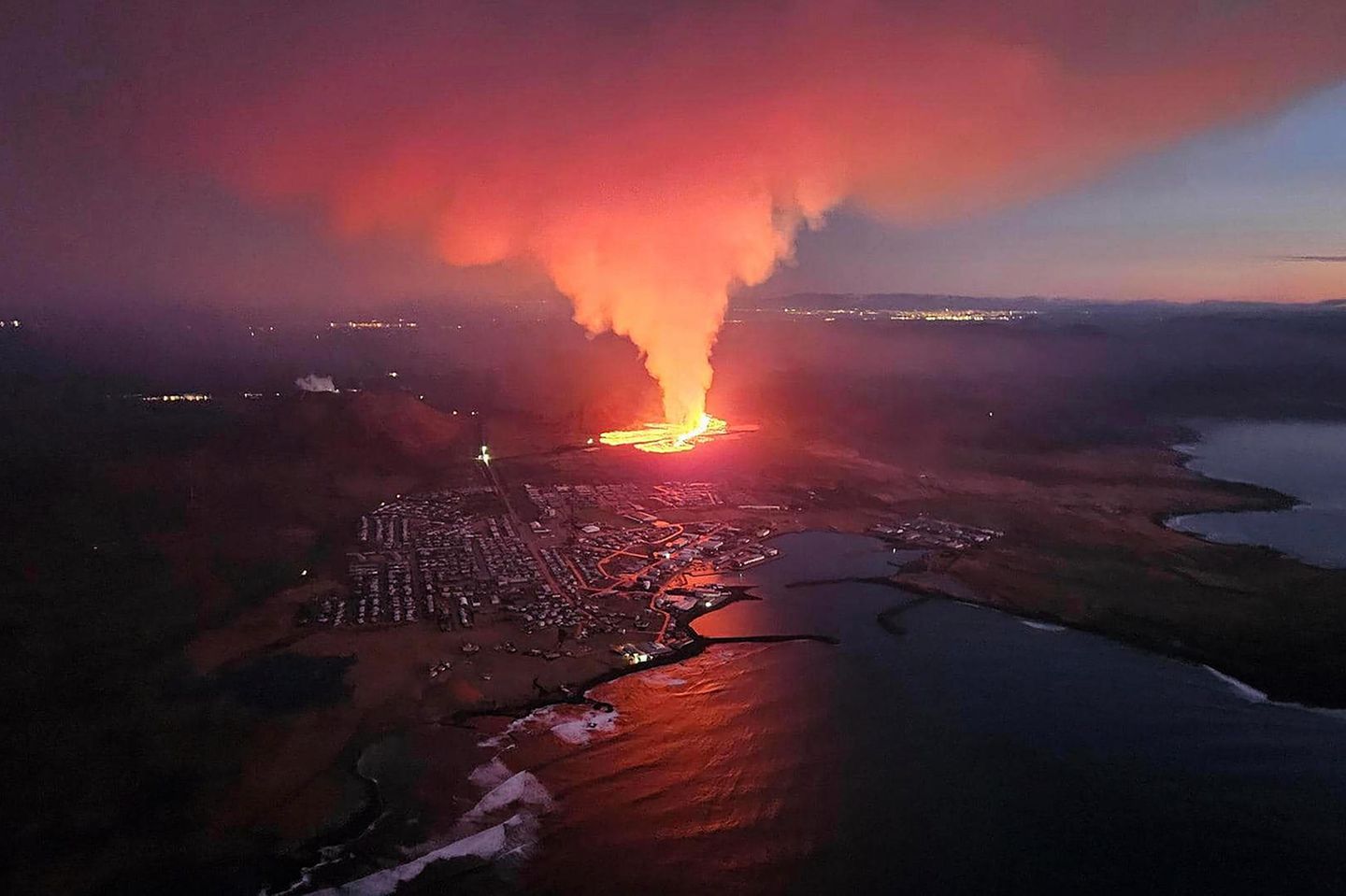 Grindavík wieder betroffen Vulkanausbruch auf Island im Januar 2024
