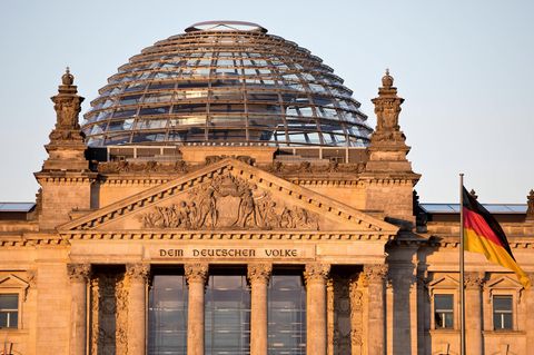 Reichstag im Abendlicht, Deutscher Bundestag