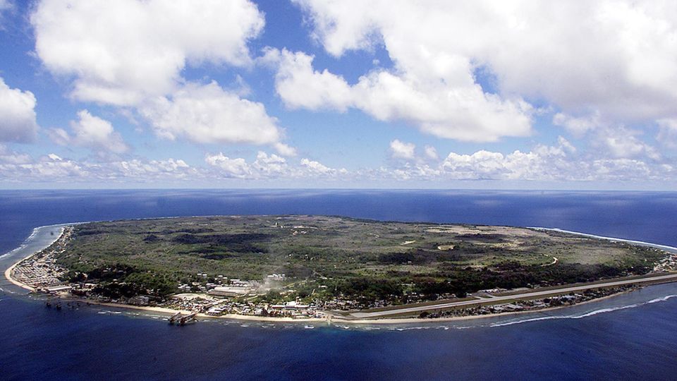 Luftaufnahme von Nauru