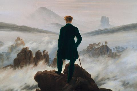 Der Wanderer über den Wolkenmeer