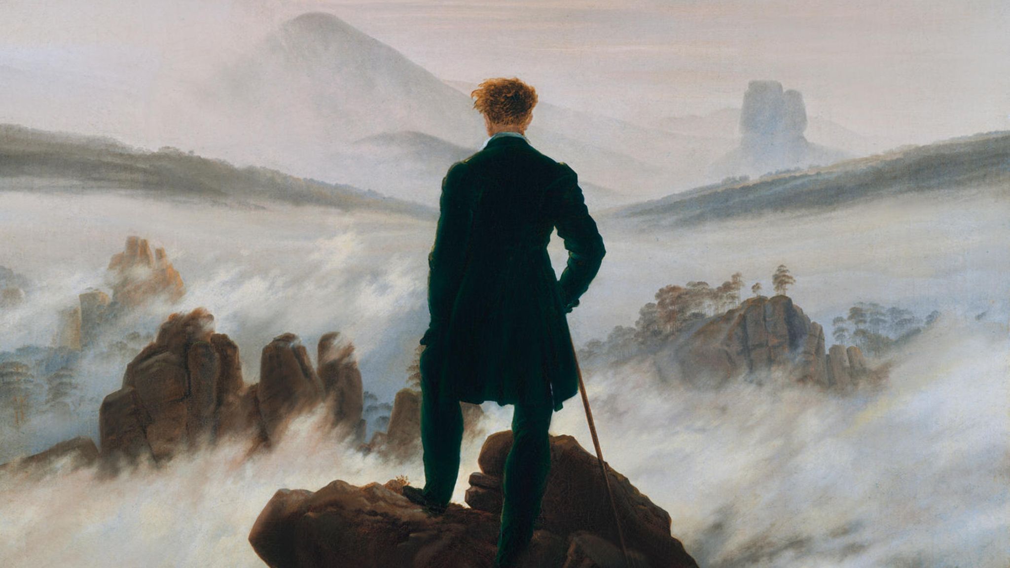 Der Wanderer über den Wolkenmeer