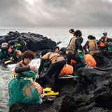 Taucherinnen in Jeju Island, Südkorea