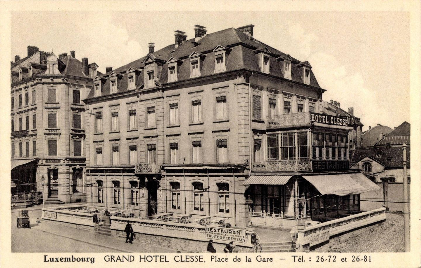Postkartenansicht eines Hotels