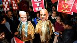 Streikende in Indien