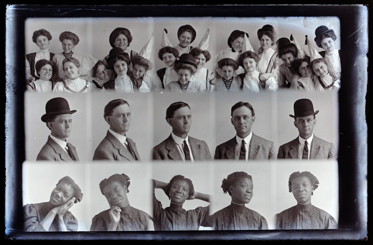 Facetten der Fotografie Verspielte Porträts wie die von Mangum waren Anfang des 20. Jahrhunderts außergewöhnlich. Noch Mitte des 19. Jahrhunderts mussten Menschen aufgrund der ausgedehnten Belichtungszeiten lange für ein Foto stillsitzen, entsprechend steif wirkten oftmals die Bilder. Diese Bildästhetik hielt sich trotz Fortschritten in der Fotografie noch über die Jahrhundertwende hinaus