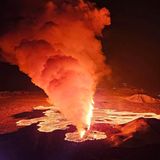 Vulkanausbruch auf Island am 8. Februar 2024 - Sicht von oben