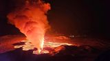 Vulkanausbruch auf Island am 8. Februar 2024 - Sicht von oben