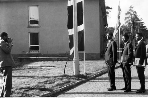 afrikanische Studenten an der Gewerkschaftshochschule "Fritz Heckert" 1963