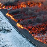 Weite Lavafelder auf Island