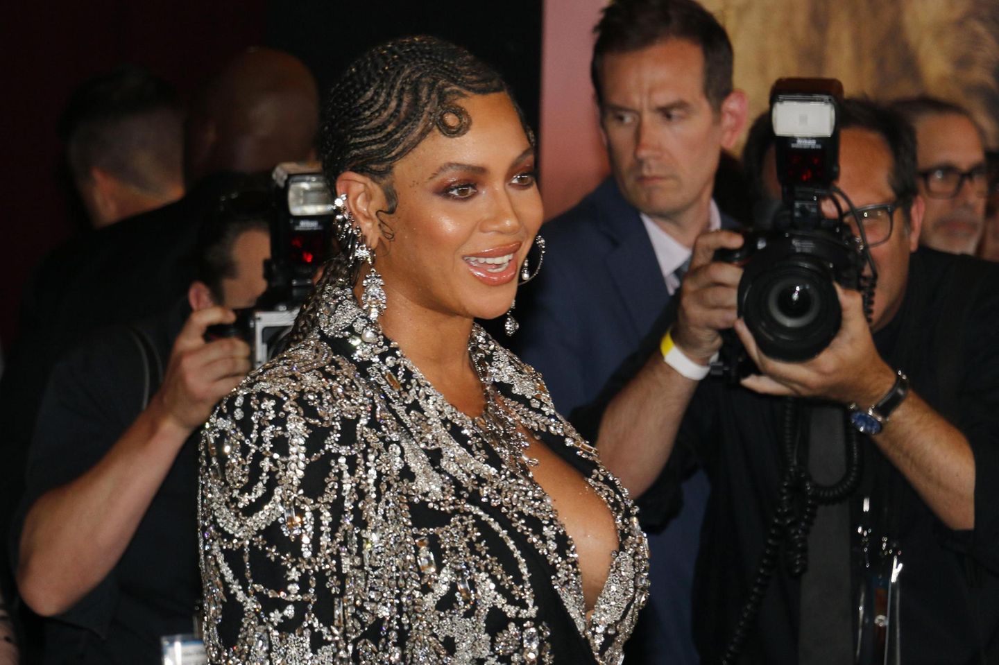 Sängerin Beyoncé bei einem Pressauftritt 2019