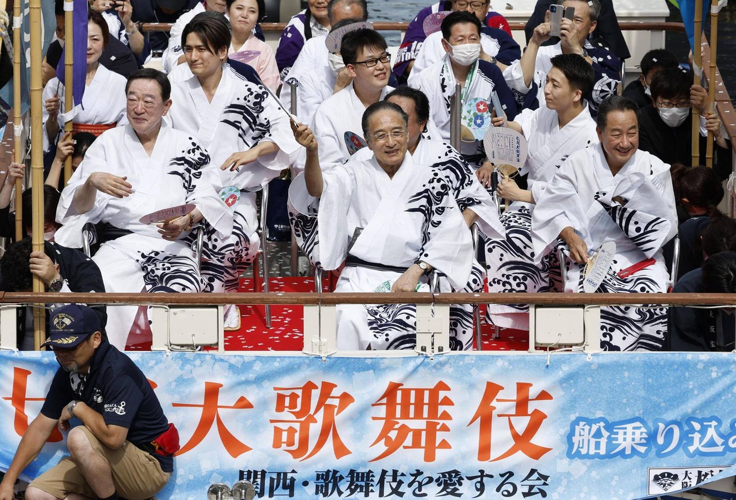 Schauspieler auf der Strasse