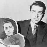 Edwin Land mit einem Polaroid-Selbstportrait