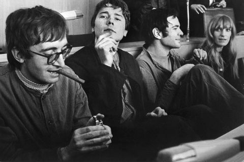 RAF Mitglieder bei der Urteilsverkündung