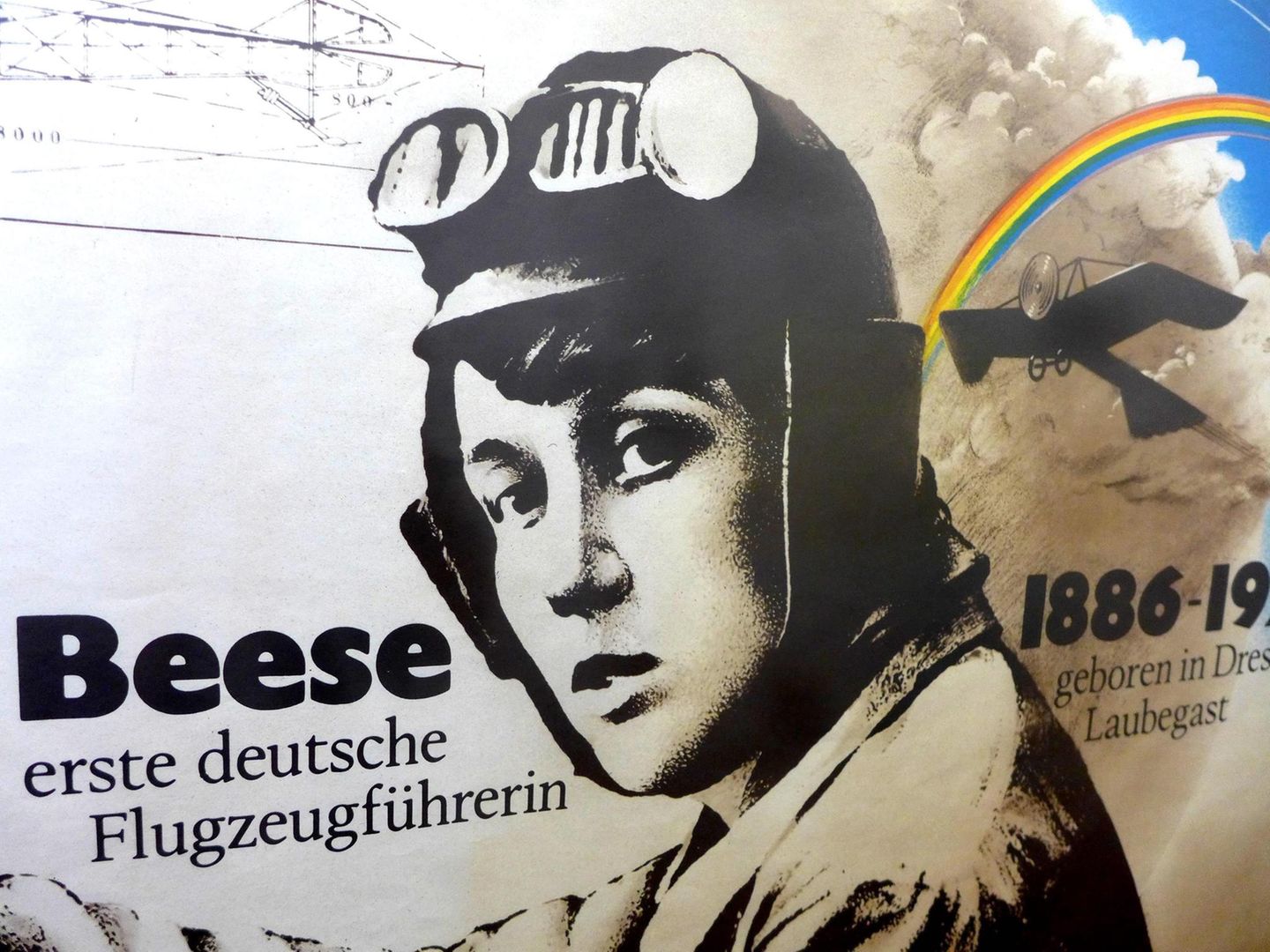 Die Fliegerin – Amelia Hedwig Beese Filmplakat von einem Film über die erste deutsche Pilotin Amelie Beese